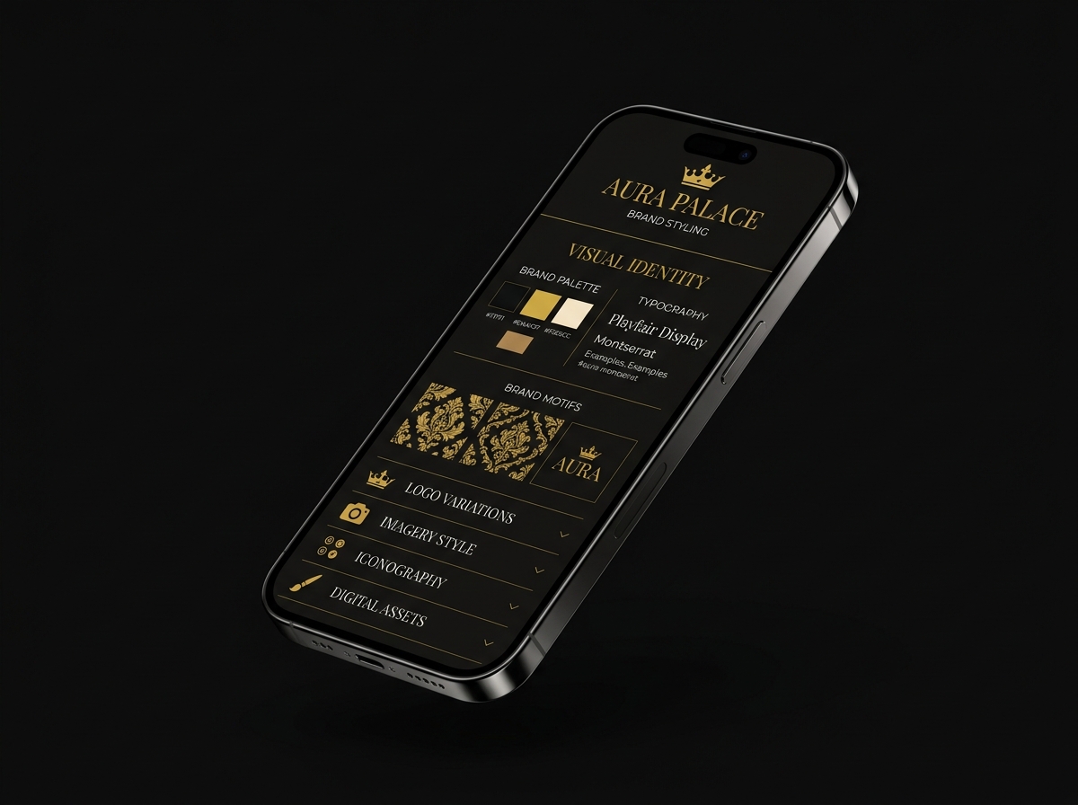 Hotel-branded digital guest menu theme